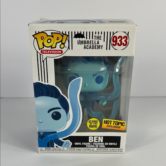 Funko Pop #933 The Umbrella Academy Ben Glows in Dark Hot Topic Exclusive Pop TV - Picture 1 of 6